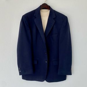 NormThompson mens L size navy suede looking sports coat.